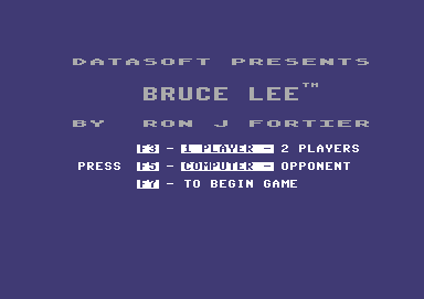 Bruce Lee screenshot 4 for Commodore 64